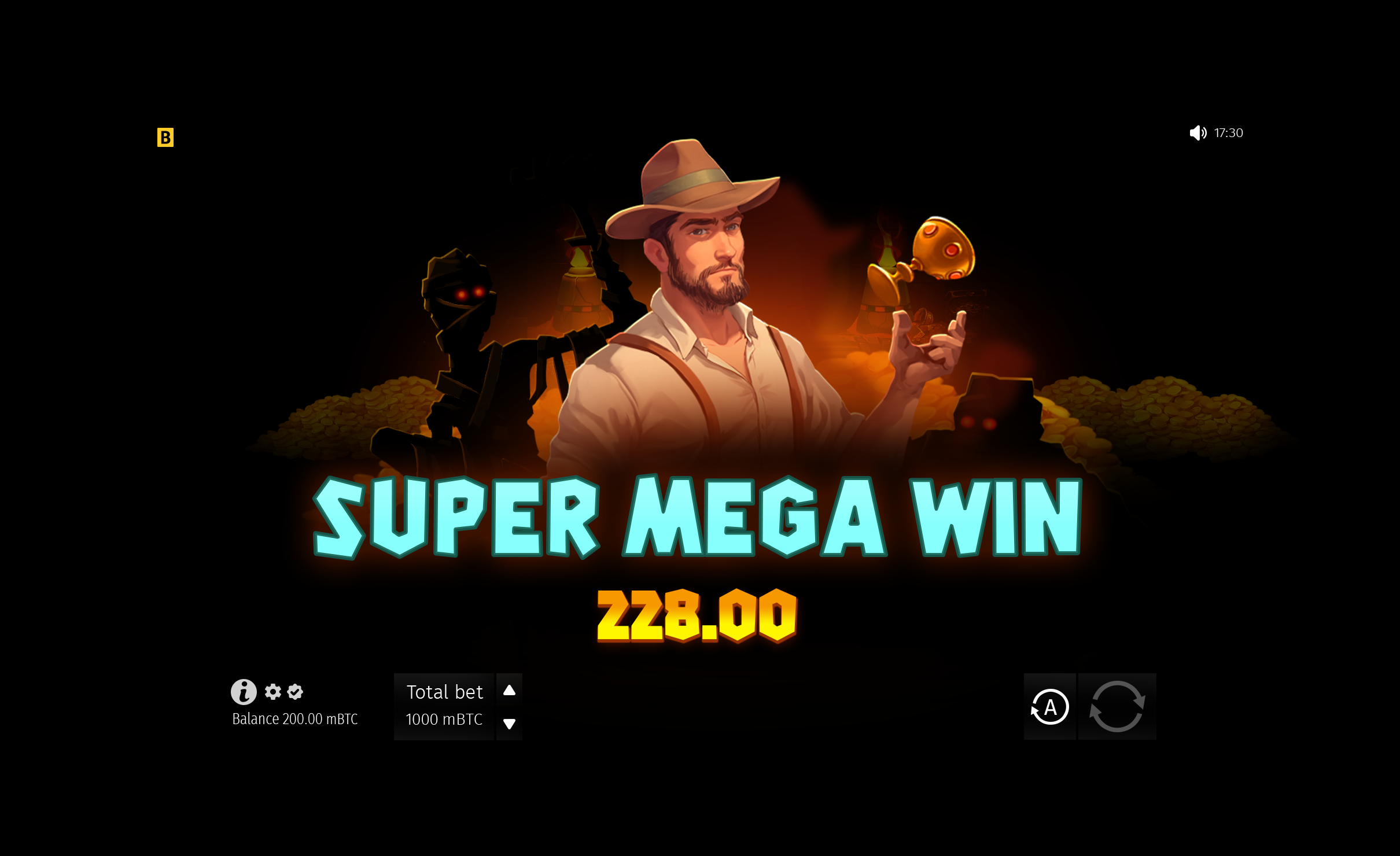 Super Mega Prémio na Slot Mummy's Gold